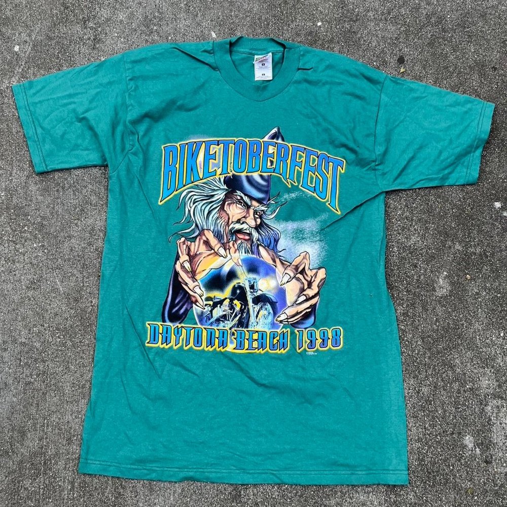 Vintage 98’ Wizard Biketober Fest Shirt Daytona Beach